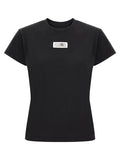 Mm6 Maison Margiela Numeric Signature Patch T-shirt — Black