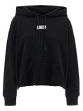 Mm6 Maison Margiela Numeric Signature Logo Hoodie — Black