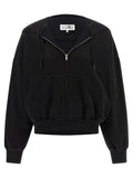 Mm6 Maison Margiela Trompe L'oeil Hoodie — Black