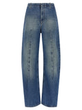 Mm6 Maison Margiela Vertical Pinch Jeans — Blue