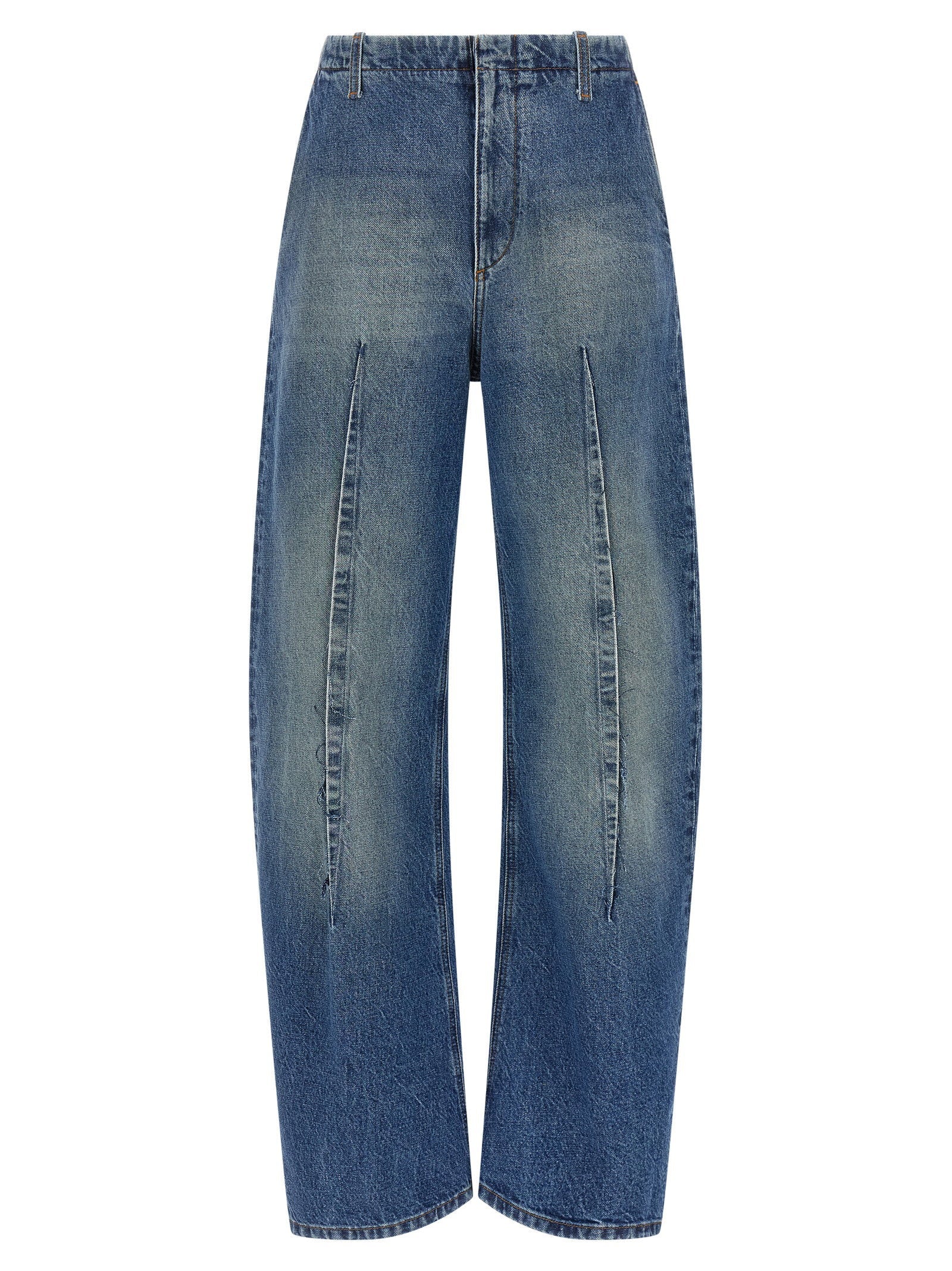 Mm6 Maison Margiela Vertical Pinch Jeans — Blue