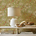 Golden Lily Vintage Wallpaper