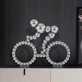 ArtZ® Stainless Steel Bubble Bike Sculpture - Silver Small