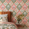 Pink Floral And Goose Wallpaper