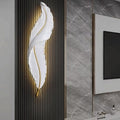 ArtZ® Nordic Feather Wall Lamp - Height 47.2 inch; Width 11 inch (120 cm x 28 cm)