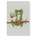 ArtZ® Most Interesting Frog In The World Paintings - Reading Frog / 15.7 inch by 23.6 inch (40x60cm) No Frame