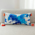 Oriental Garden Zebra Cushion Cover with Tassels