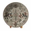 Persian Hunting Scene Vintage Ceramic Wall Plate