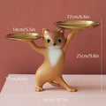 ArtZ® Sneaky Kitty Sculpture With Double Tray - Orange