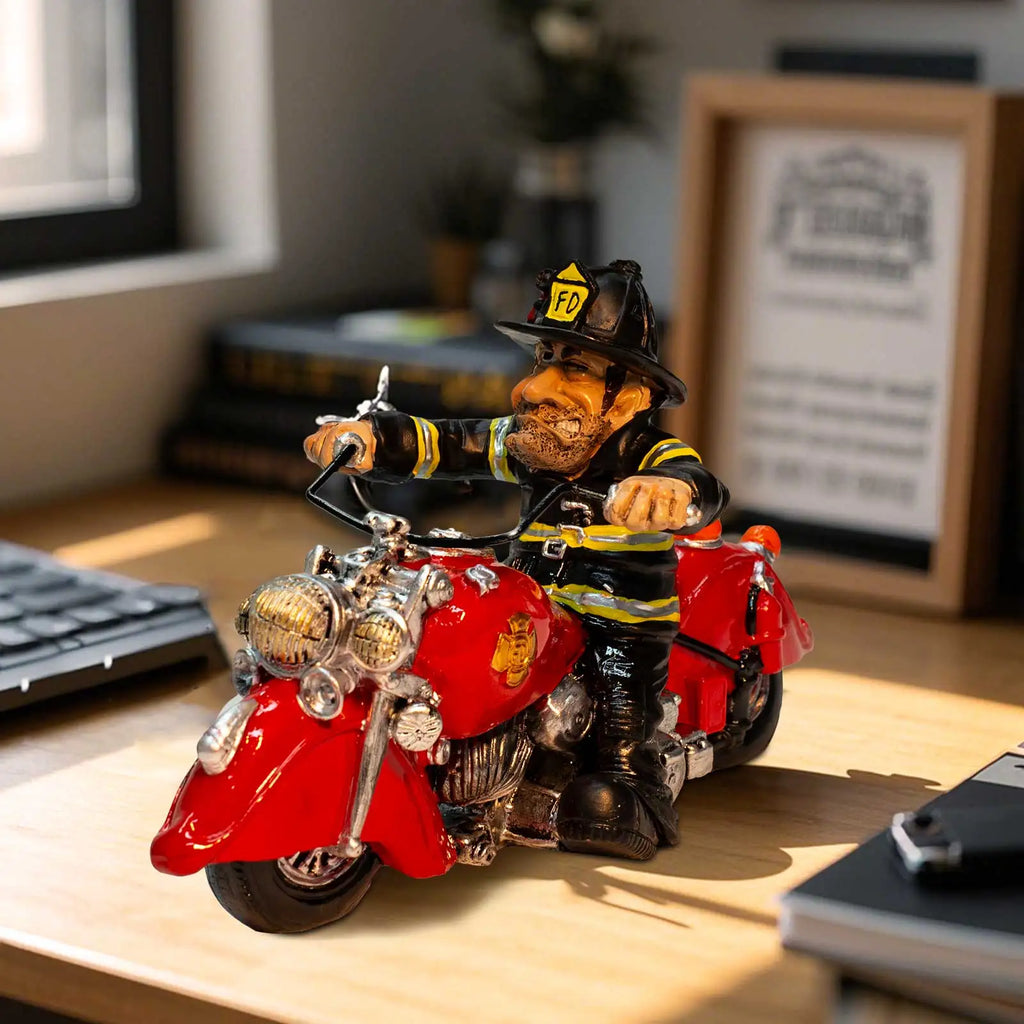 ArtZ® Firefighter Motorcycle Sculpture