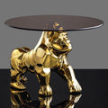 ArtZ® Gorilla Nordic Sculpture Tray Table - Gold