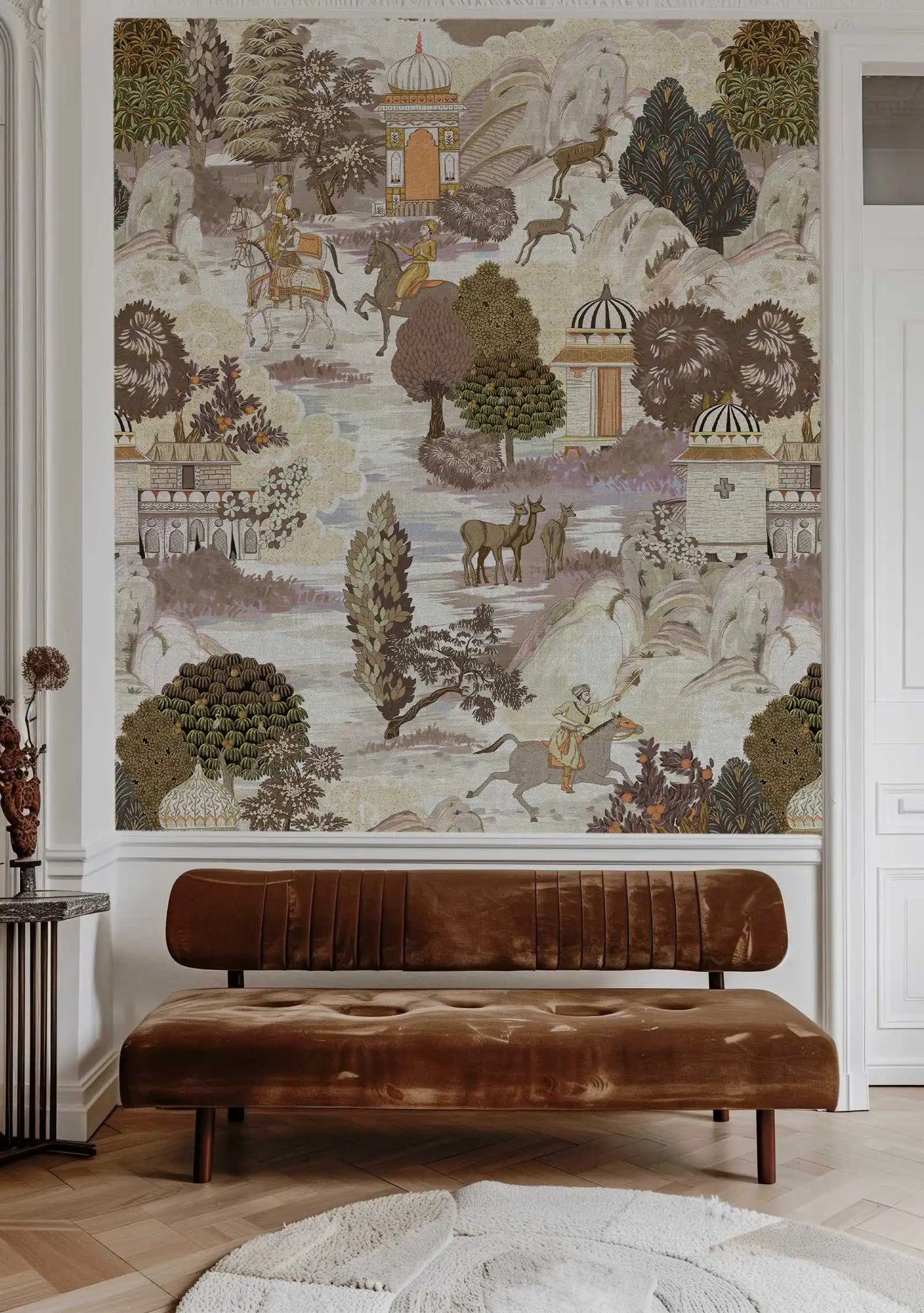 Ancient Chinese Landscape Chinoiserie Wallpaper