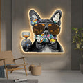 ArtZ® Funky Dog Painting Light - 23.6 inch Height (60cm) / Warm Light