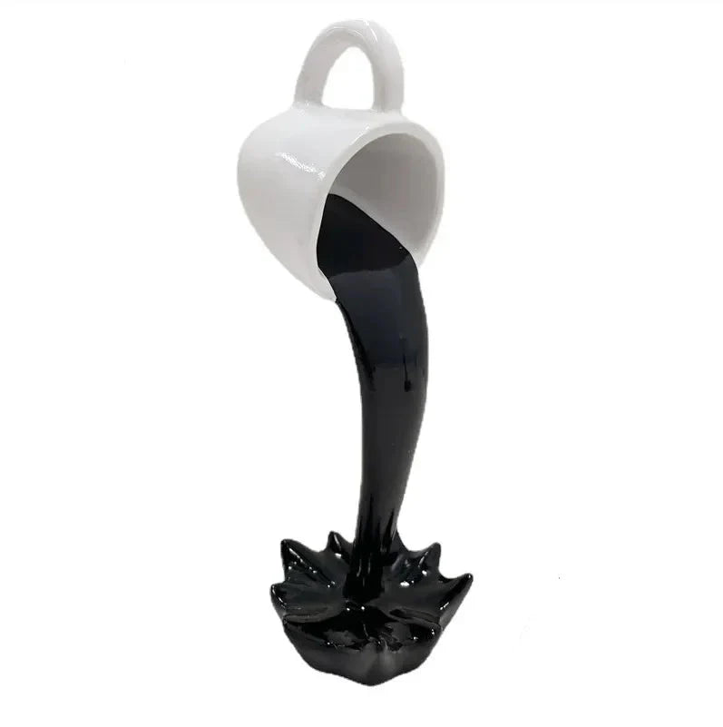 ArtZ® Perky Splash Coffee Sculpture - Black