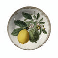 Vintage Lemon & Olive Branch Ceramic Wall Plate