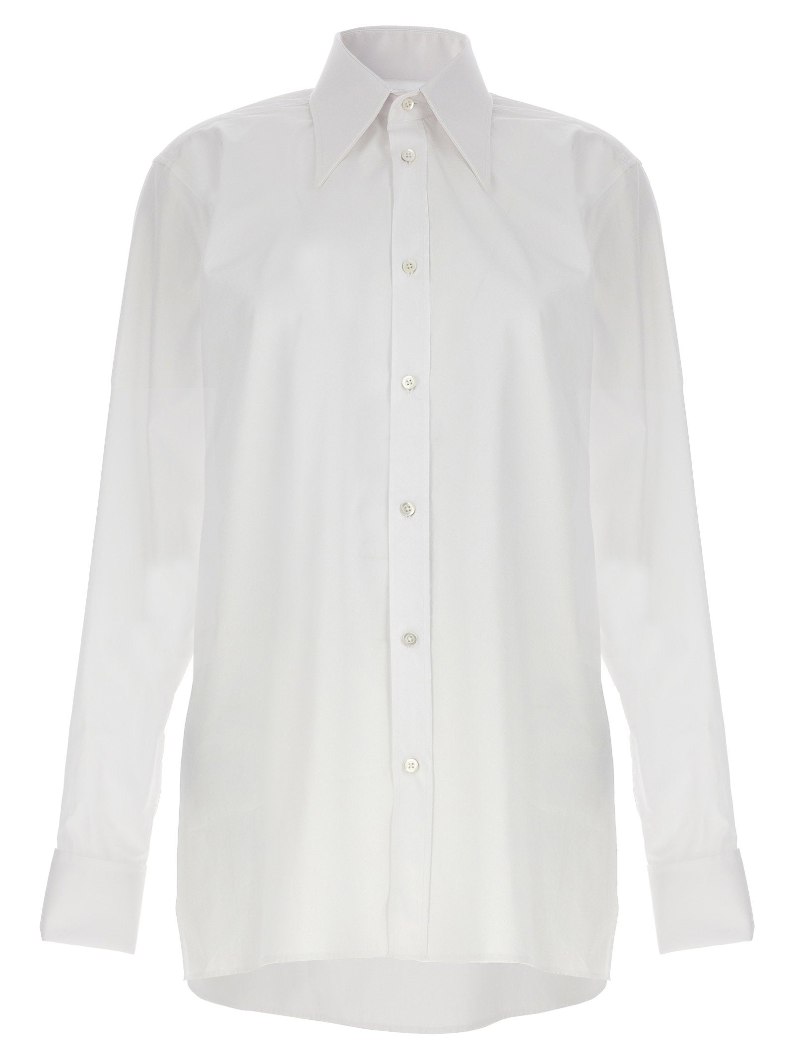 Maison Margiela Cotton Poplin Shirt — White