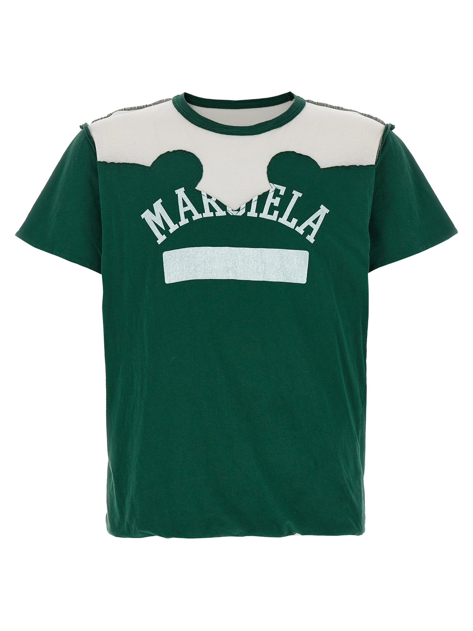 Maison Margiela Western Patchwork Cotton T-shirt — green