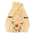 ArtZ® Wooden Bear Sculptures - 8 Bears