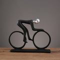 ArtZ® Nordic Abstract Cyclist Sculpture - Silver