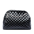 Large Quilted Patent Just Mademoiselle Bowling Bag