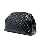 Large Quilted Patent Just Mademoiselle Bowling Bag