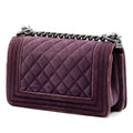 Small Quilted Velvet Boy Flap