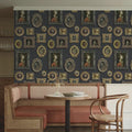 Retro Framed Animals Vintage Wallpaper