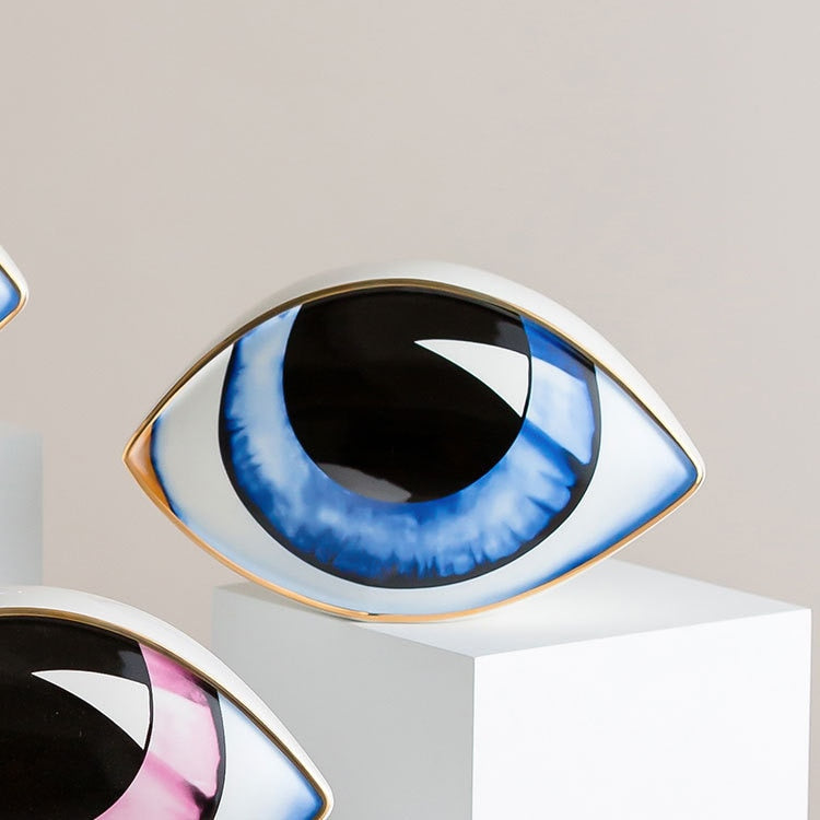ArtZ® Ceramic Eye Sculpture - Blue
