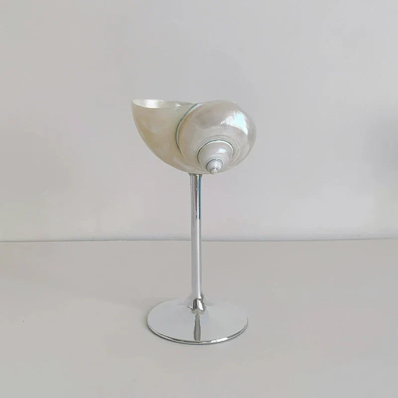 ArtZ® Love The Ocean Cocktail Glass - Silver Stem