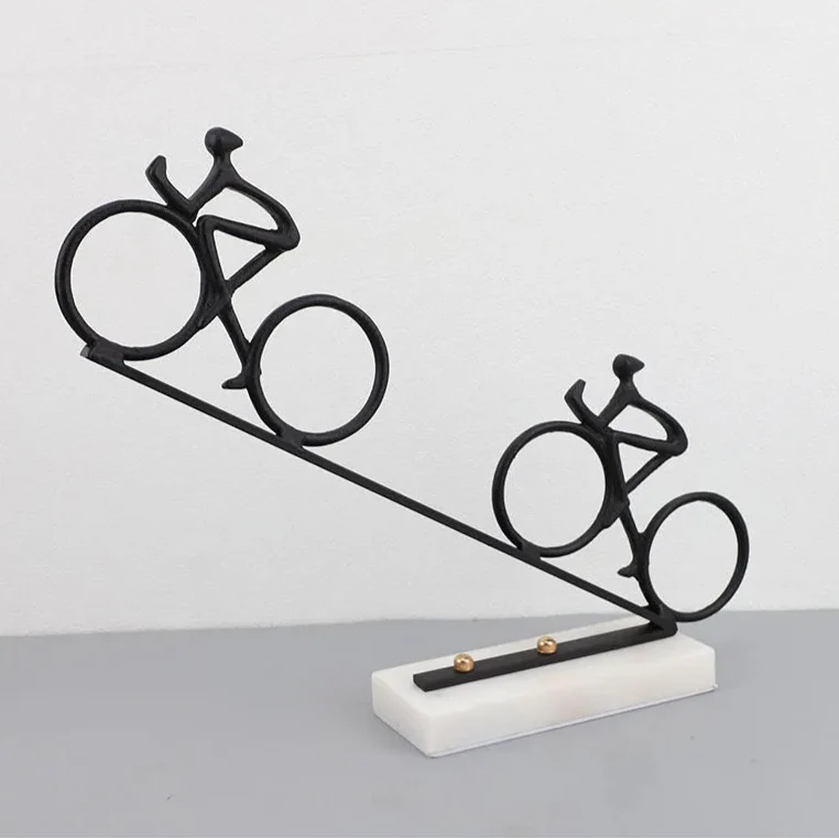 ArtZ® Minimalist Momentum Bike Sculpture - Black