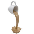 ArtZ® Perky Splash Coffee Sculpture - Light Brown