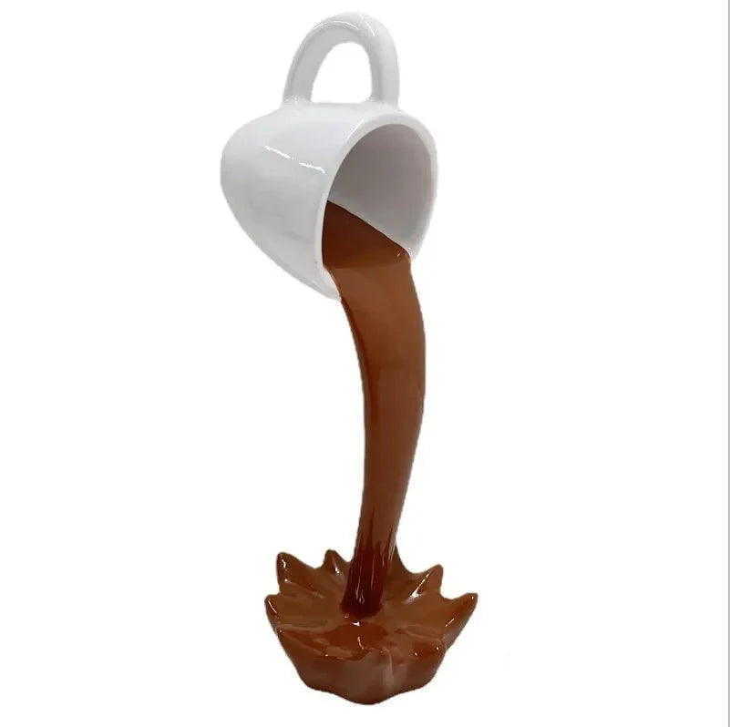ArtZ® Perky Splash Coffee Sculpture - Brown