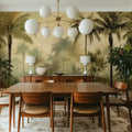 Tropical Palm Leaf Mural
