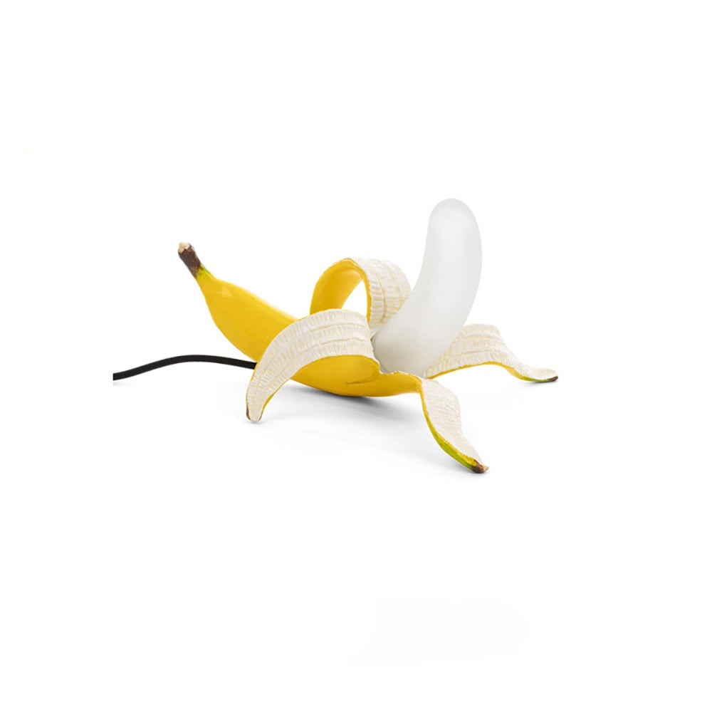 ArtZ® Banana LED Table Lamp - Yellow Lying Down / UK Plug