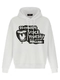 Dsquared2 Graphic Print Hoodie — White