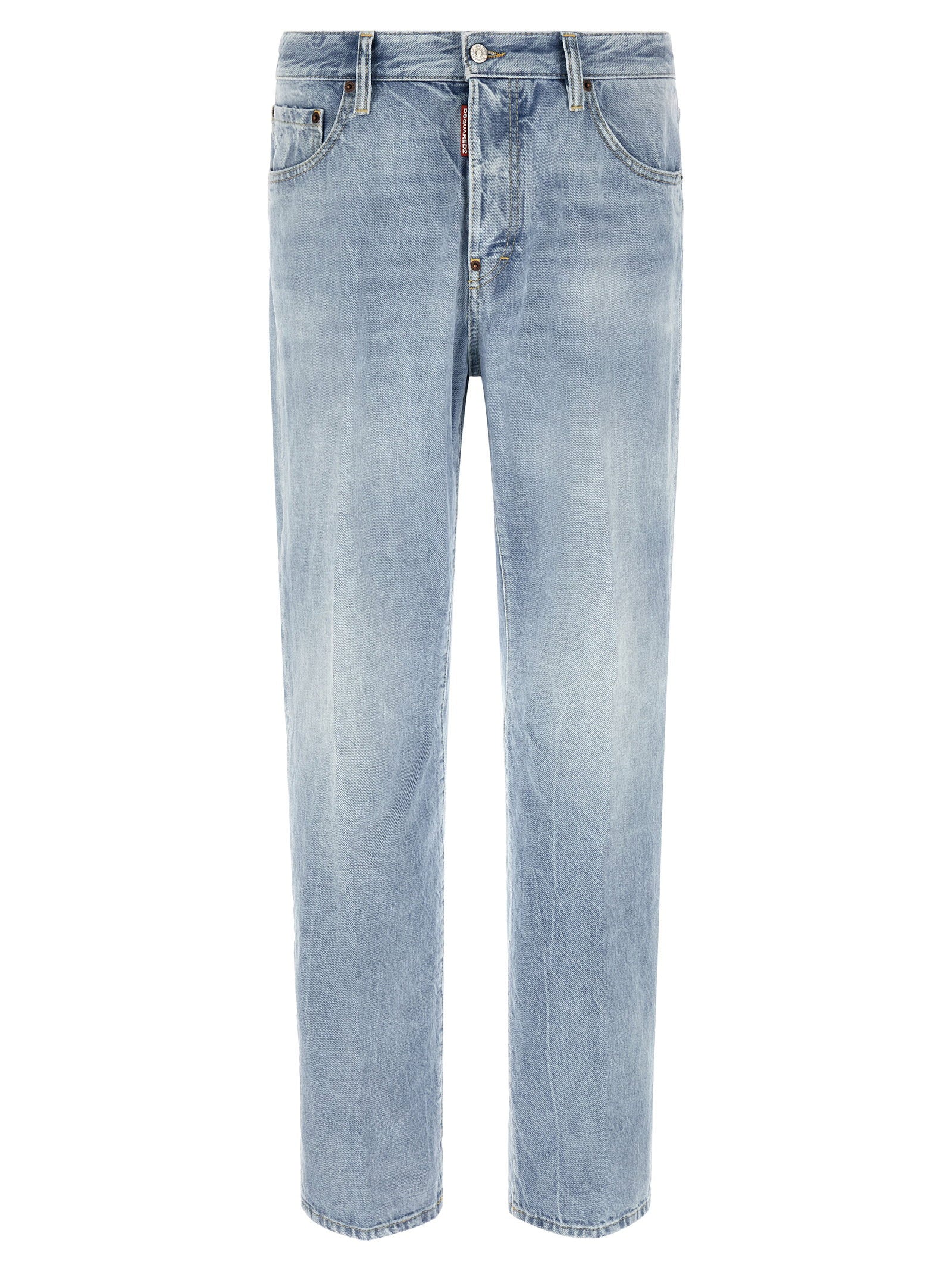 Dsquared2 Light-Wash Denim Jeans — Blue