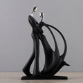 ArtZ® Nordic Abstract Dancing Couple Sculptures - Ballroom; Height 9.9 inch (25 cm)