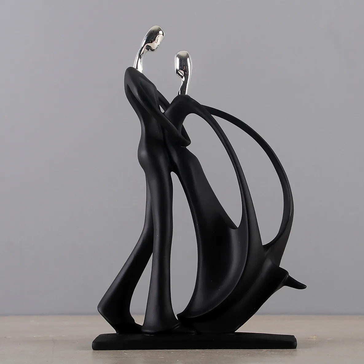 ArtZ® Nordic Abstract Dancing Couple Sculptures - Ballroom; Height 9.9 inch (25 cm)
