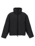 Dsquared2 Nylon Puffer with Goose Feather Padding Down Jacket — Black