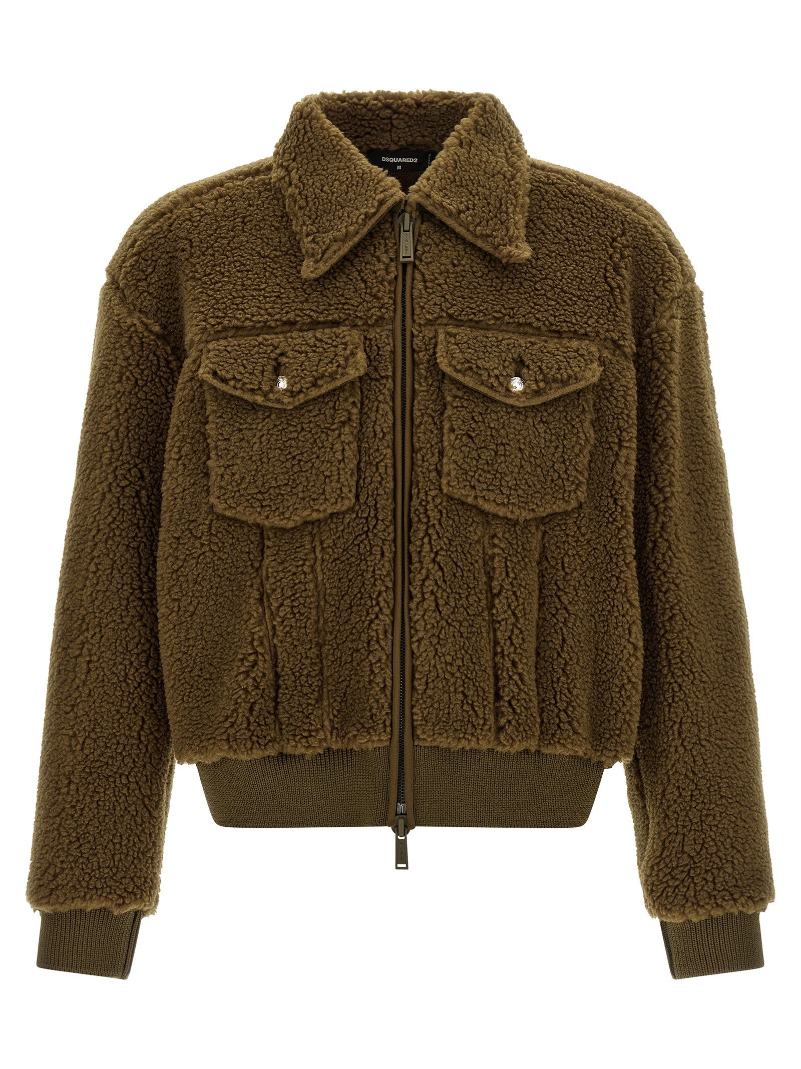 Dsquared2 Teddy Jacket — Olive