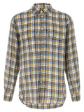 Dsquared2 Plaid Linen Shirt — Blue