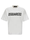 Dsquared2 Logo-Print Cotton T-Shirt — White
