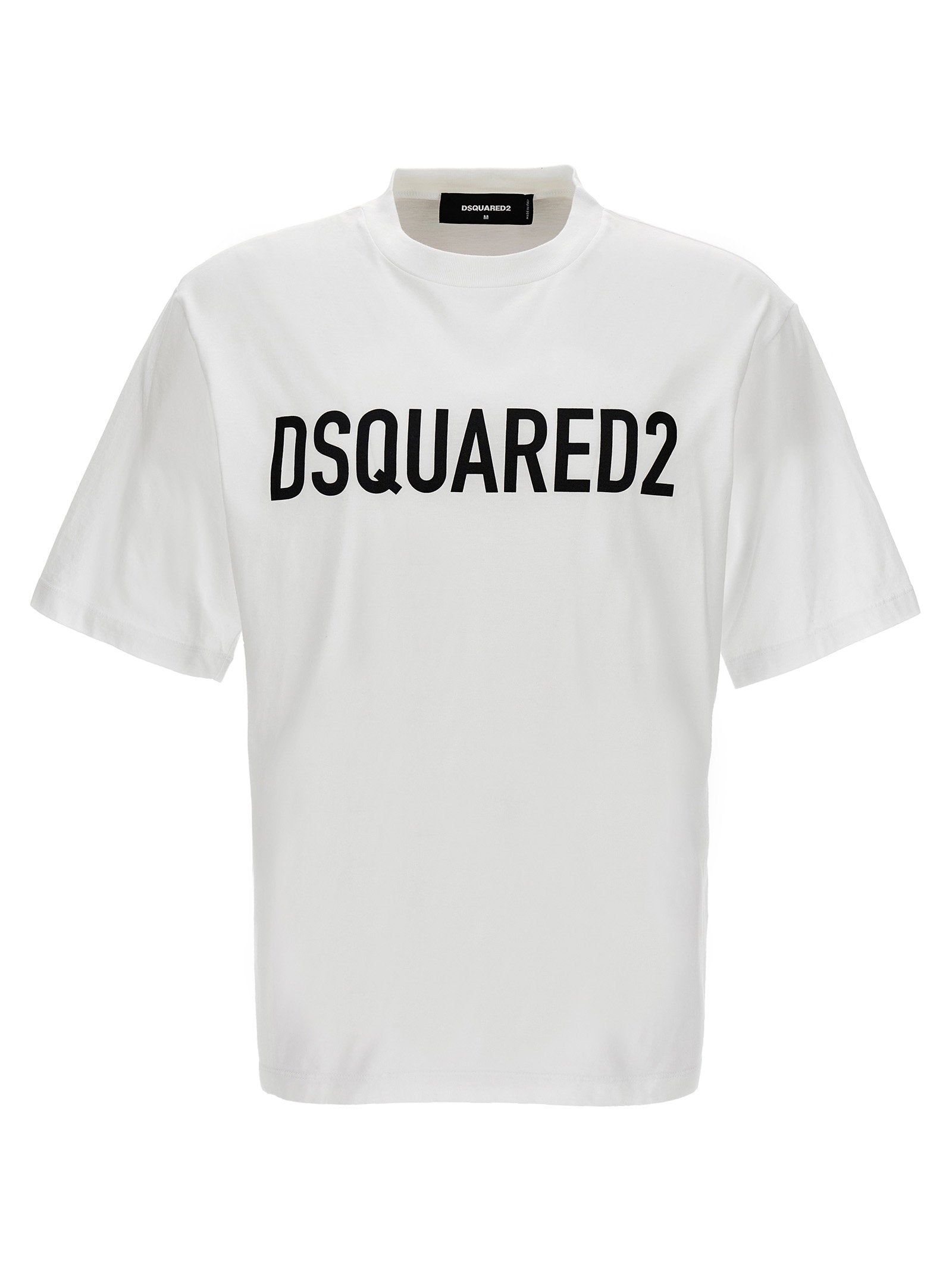 Dsquared2 Logo-Print Cotton T-Shirt — White