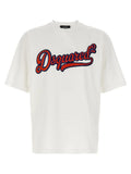 Dsquared2 Logo-Embossed Cotton Jersey T-shirt — White