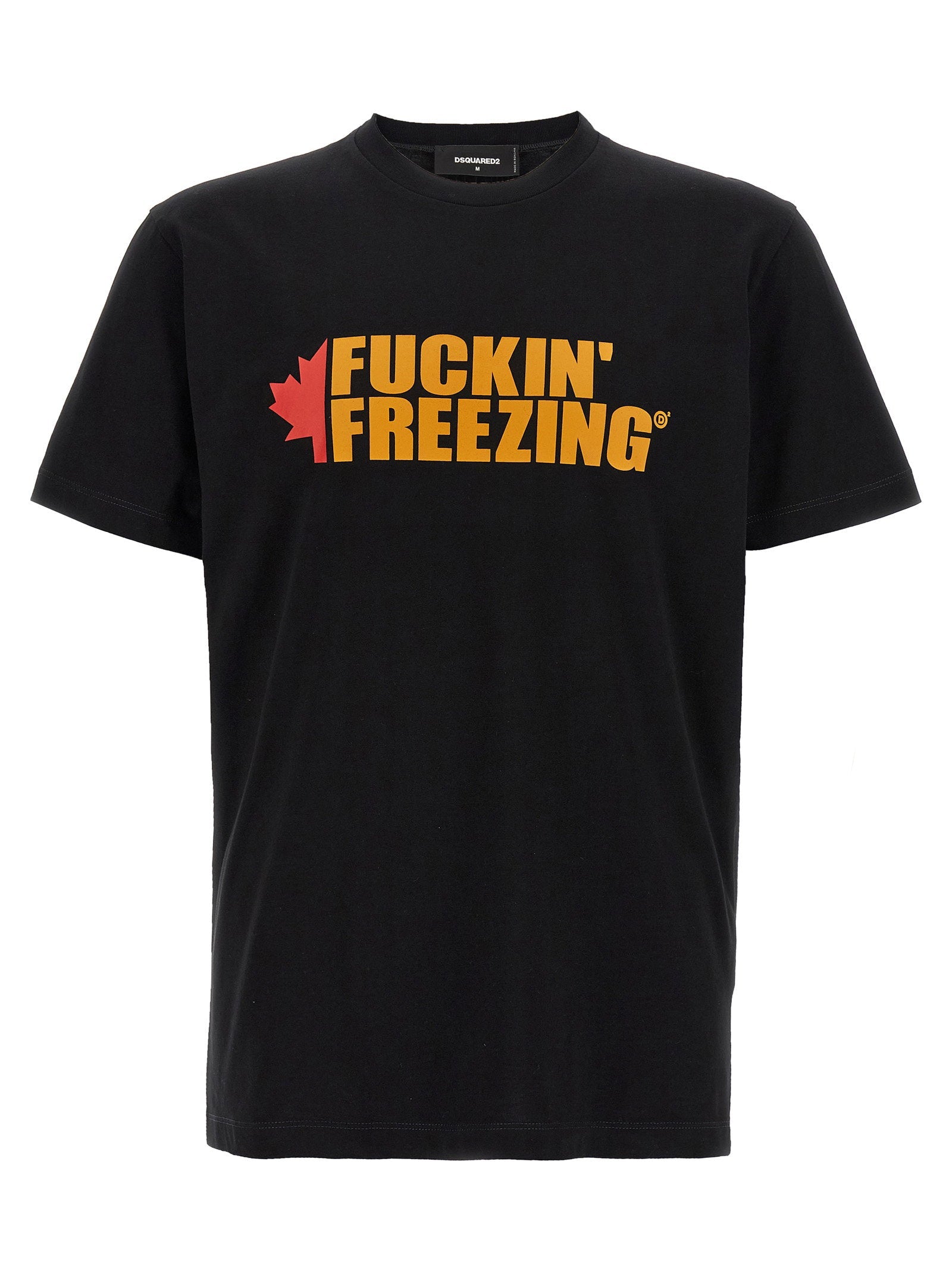 Dsquared2 Logo-Print Cotton T-shirt — Black