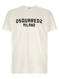Dsquared2 Logo Print T-shirt — Cream