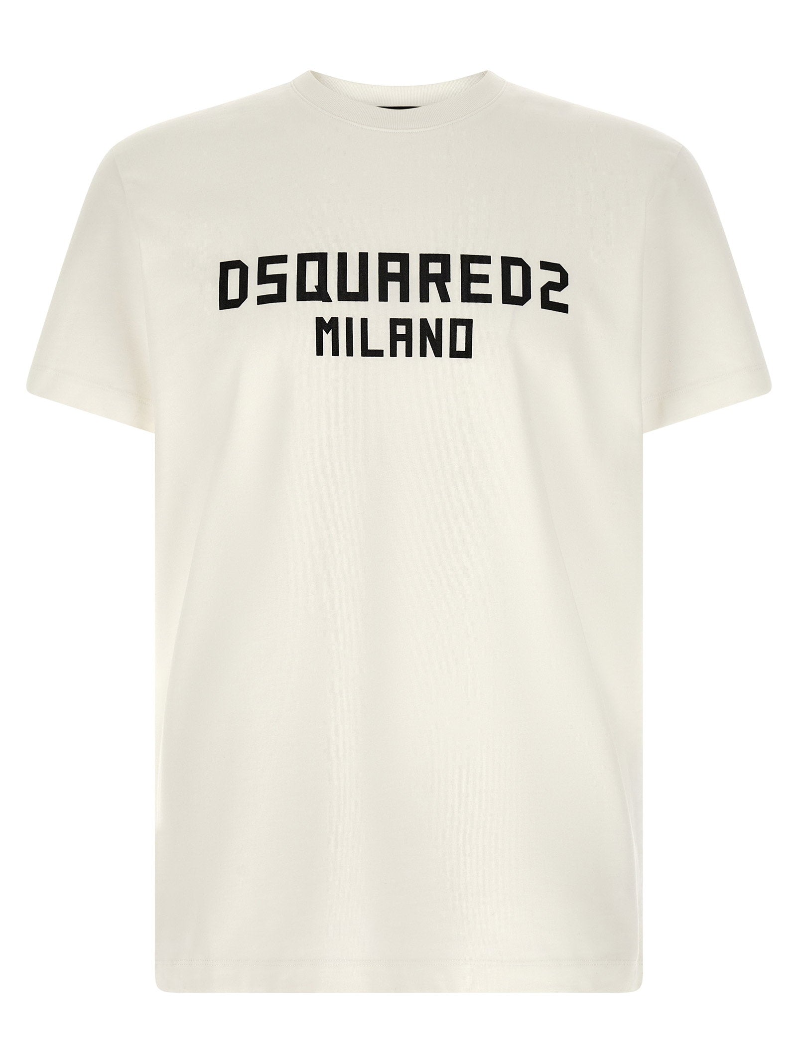 Dsquared2 Logo Print T-shirt — Cream