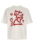 Dsquared2 Graphic-Print Cotton T-shirt — White