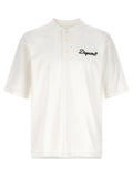 Dsquared2 Logo-Embroidered Cotton Jersey Polo Shirt — Off-white