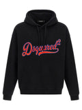 Dsquared2 Logo-Embroidered Hoodie — Black